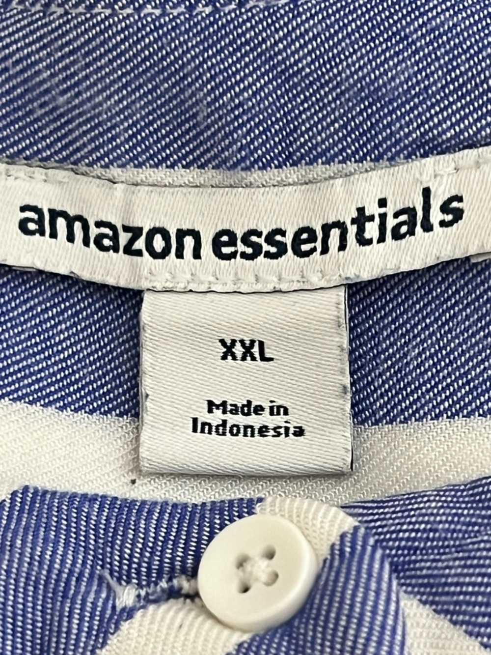 Amazon Essentials Blue & White Vertical Stripe Tunic Top - Size XXL - Picture 14 of 15